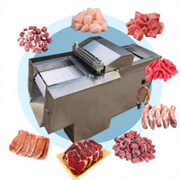 Machine de découpe de viande à prix d'usine pour la découpe en dés, en tranches, en cubes et en lanières de viande fraîche, de bacon et de saucisses