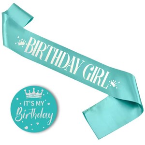 HLC - Recuerdos para Fiesta de Cumpleaños, Pin Personalizado de Lata y Banda de Satén para Cumpleaños, Decoración para Aniversarios y Bodas - Product Image 5