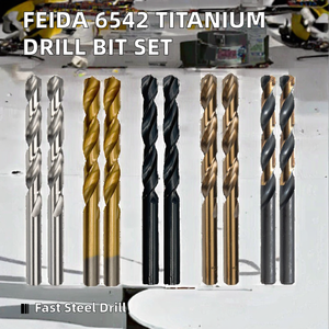 Conjunto de Brocas HSS M35 com Haste Reduzida e Acabamento em Alumínio, com Cabo Reto para Perfuração de Metal - Product Image 2