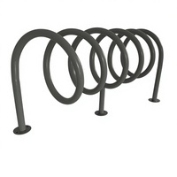 Support à vélos en spirale, support à vélos circulaire en métal, support de stationnement en spirale pour vélos, grand support à vélos en acier