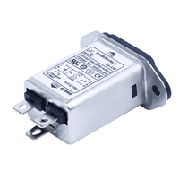 Filtre de puissance haute performance à prise simple IEC avec réseaux EMF RC LC pour la réduction des EMF, certifié CE CQC TUV, 115V/250V