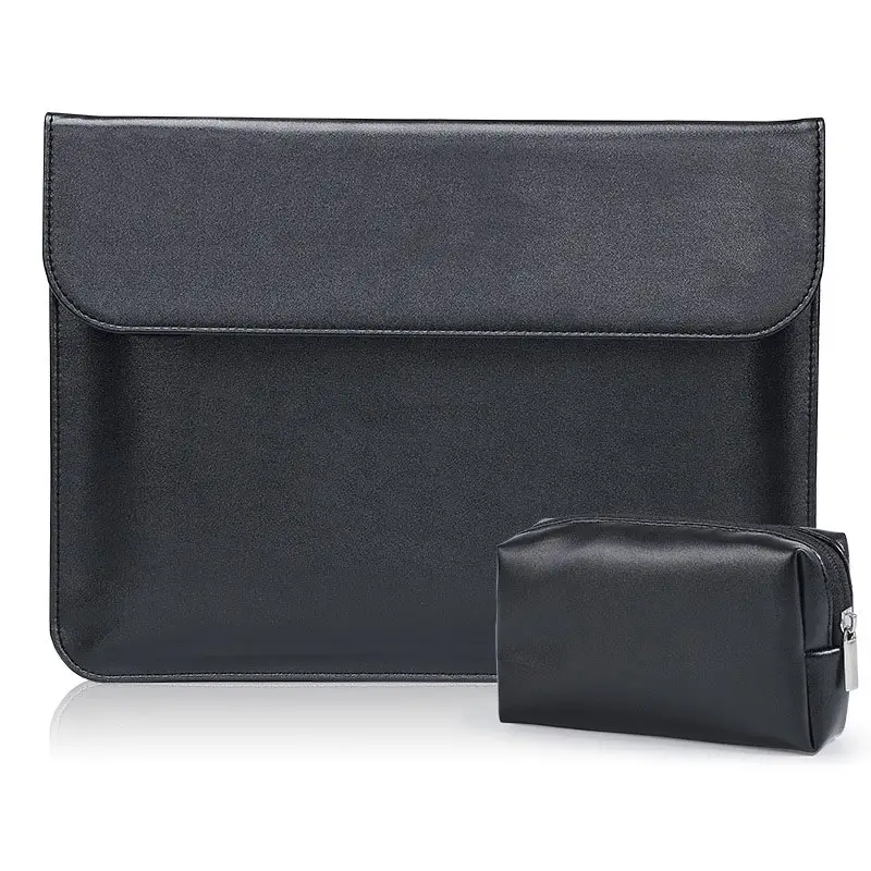 Business Pu Leather Bag Laptop Sleeve Case Handbag Protective Cover For Apple Macbook Laptop Bag