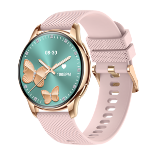 Reloj Inteligente AMOLED Y11 Nuevo para Mujer, 1.32 Pulgadas, Batería de 230 mAh, Resistente al Agua IP67, Llamadas de Voz, Dorado, Reloj Inteligente de Alta Calidad para Mujer - Product Image 1