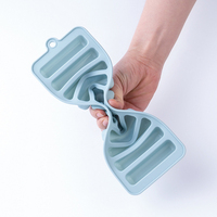 Molde de silicona de 10 cavidades para palitos de hielo largos, bandeja reutilizable para cubitos de hielo en tiras para bebidas, chocolate y comida para bebés