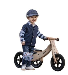 Kleinkind 2-in-1 Dreirad-Auto Verstärkte Holzfahrräder Kinder-Laufrad Kinder-Laufrad mit Balancefunktion - Product Image 1