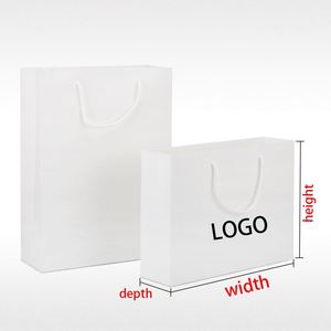 Bolsa de Cartón Blanca Personalizada con Asas, MOQ Bajo, Diseño Impreso Ecológico para Venta Minorista Diaria y Embalaje Exterior de Alimentos - Product Image 3