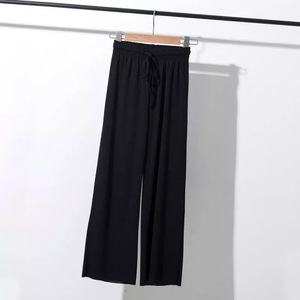 <span class=keywords><strong>Pantalones</strong></span> Anchos Holgados para Mujer, Estilo Veraniego, Cintura Alta, Estilizan la Figura, Casuales - Product Image 4