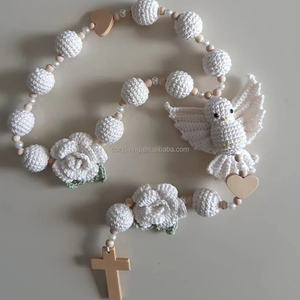 Nuevo <span class=keywords><strong>Rosario</strong></span> <span class=keywords><strong>de</strong></span> Ganchillo Amigurumi Hecho a Mano Personalizado con la <span class=keywords><strong>Virgen</strong></span> María, Regalo <span class=keywords><strong>de</strong></span> Navidad para Adulto Adorno - Product Image 3