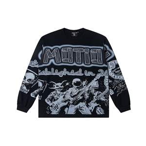 Offre Spéciale Top Qualité 100% Coton À Capuche Heavyweight Imprimer Streetwear Vêtements Pour Hommes Émotions Mixtes Manches Longues À Capuche pour Hommes - Product Image 2