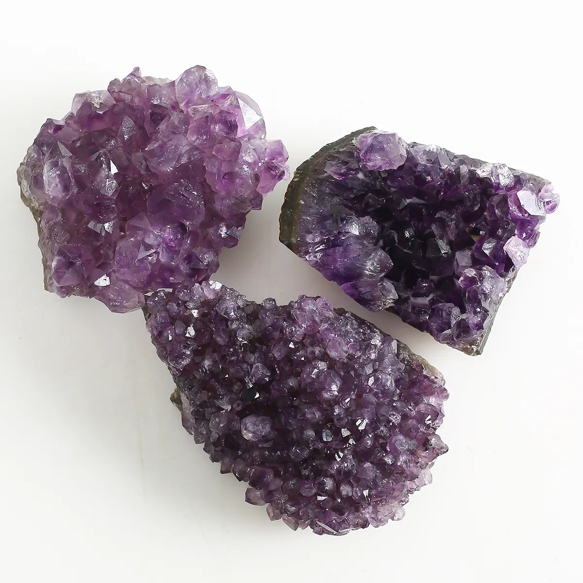 Grezza naturale Uruguay Ametista Cluster Raw Amethyst Geode Cluster Guarigione Cristalli Cluster