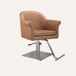 Fauteuil de Barbier Moderne Noir Style Baignoire avec Base Hydraulique Ronde Chromée et Coussin Amovible – Chaise de Coiffure Professionnelle pour Salon - Product Image 2