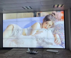 แผงวิดีโอวอลล์ LCD ขนาด 55 <span class=keywords><strong>นิ้ว</strong></span> 4K UHD หน้า<span class=keywords><strong>จอ</strong></span>สัมผัสพลาสติก ขอบบาง 0.88 มม. ติดตั้งง่าย ป้ายดิจิทัล <span class=keywords><strong>24</strong></span>/7 สำหรับห้างสรรพสินค้า - Product Image 2