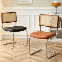 Chaises de salon en tissu de velours côtelé doux de style français moderne avec pieds en acier inoxydable