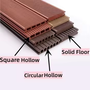 Planches de terrasse en composite bois-plastique durables et anti-corrosion, dalles de sol extérieures WPC, sol technique imperméable pour extérieur - Product Image 5