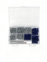 Kit d'ancrages à expansion, jeu de tournevis universels en plastique, vis à tête plate, vis autoperceuses, kit d'outils pour béton et cloisons sèches