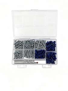 Kit d'ancres d'expansion, jeu de tournevis universel pour la maison, vis à tête plate, vis autoperceuses, ensemble d'outils ménagers - Product Image 4