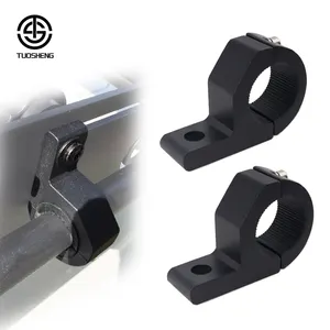 Universal Led Light Bar Brackets Fit On 0.75" 1" 1.25" Bull Bars Roof Racks Car Work Light Holder