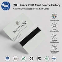 Cartes vierges avec puce, bande magnétique et NFC RFID 13,56 MHz, cartes PVC vierges programmables, contrôle d'accès pour hôtel