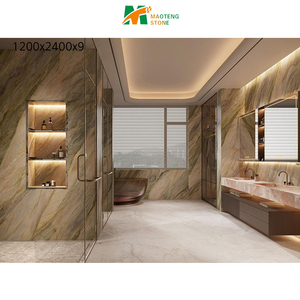 Hy Lạp ánh sáng màu xám thiêu kết đá cẩm thạch nhìn lớn tường gạch cho trang trí trong nhà biệt thự nhà bếp phòng tắm bóng nhân tạo đánh bóng - Product Image 4