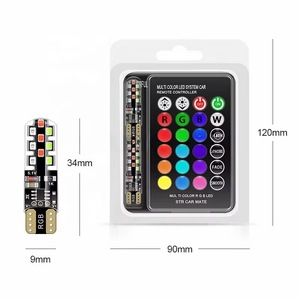 Ampoule LED T10 pour voiture et <span class=keywords><strong>moto</strong></span> -2016 -18, petite ampoule colorée, éclairage d'instrument, éclairage de position latérale - Product Image 2