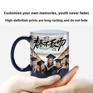 แก้วพอร์ซเลนเปลี่ยนสีตามอุณหภูมิ พิมพ์รูป<span class=keywords><strong>ภาพ</strong></span>ตามสั่ง ดีไซน์ทันสมัย ของขวัญสร้างสรรค์สำหรับเปิดเทอม เหมาะสำหรับผู้ชายให้กับผู้หญิง - Product Image 3