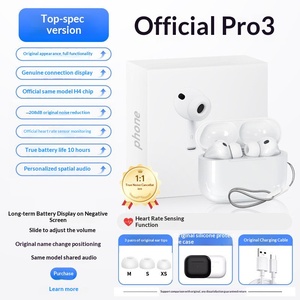 Auricolari Pro3 Ufficiali con Riduzione del Rumore, Wireless, Impermeabili IP67, Batteria da 300mAh, Novità 2026, Lunga Durata 20 Ore - Product Image 6