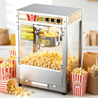 Machine à Popcorn Commerciale en Acier Inoxydable Haute Efficacité pour Cinéma et Snack-bar