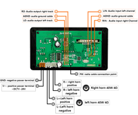 Papan Penguat Audio FYX JQ-D125BT 12V 5.0 2X40W Dekoding Lossless Perekaman Radio FM USB SD Line in Remote Control