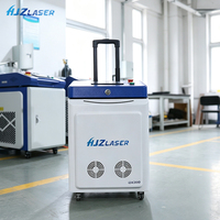 Nettoyeur puissant 300W 500W, machine de nettoyage au laser pulsé refroidie par air pour l'élimination de la rouille, le décapage de la peinture et l'élimination des taches d'huile