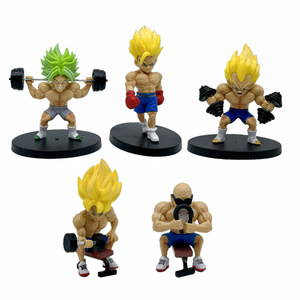 Jouet d'animation japonais 10CM Do Fitness 5 PCS/SET PVC Anime Figure <span class=keywords><strong>Dragon</strong></span> Muscle Model Toy - Product Image 1