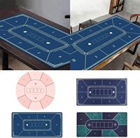 Nappe Texas Hold'Em de 3mm d'épaisseur Surface lisse Rectangle Tapis de poker à sublimation personnalisée pour table de casino