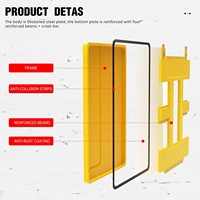 Carro de camión de plataforma de acero resistente Ruedas giratorias de 360 grados Carro de mano de empuje plegable para carga