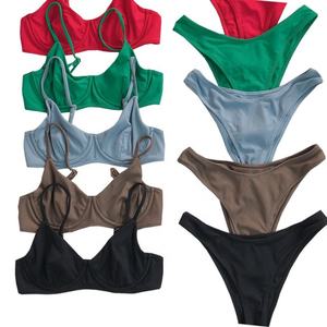 Traje de Baño Brasileño Personalizado de Marca Privada, Bikini Sexy para Mujer, Ropa de Playa - Product Image 1