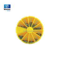 Kit de réparation de lunettes A21G, jeu de vis optiques avec plaquettes nasales pour usage en magasin d'optique