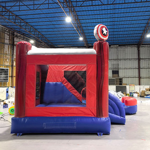 Structure gonflable <span class=keywords><strong>Spiderman</strong></span> pour intérieur et extérieur, avec toboggan et château rebondissant - Product Image 4
