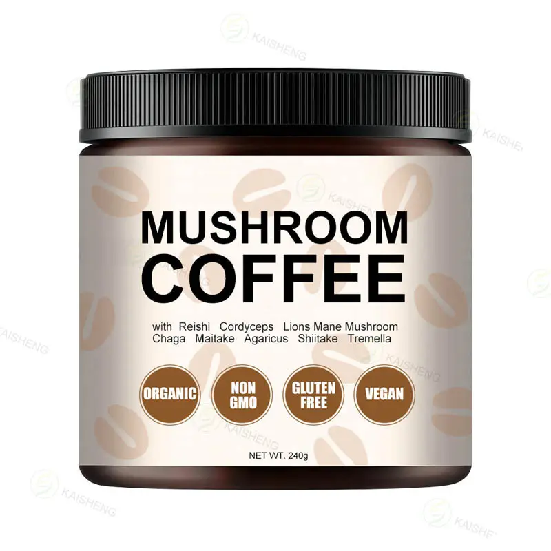 OEM ODM Private Label Lingzhi Reishi Mushroom Coffee Powder Ganoderma Lucidum Mushroom Coffee