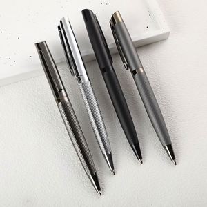 Nouveau stylo à bille et à encre gel de luxe pour hôtel d'affaires, cadeau VIP, en acier inoxydable, avec logo personnalisé - Product Image 2