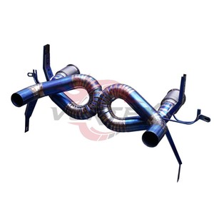 Vortex Titanium Exhaust for Lamborghini Huracan EVO STO Burnt Blue Straight Pipe Double X Pipe Catback - Product Image 4