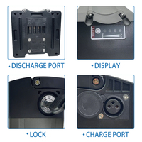 Batterie de vélo électrique au lithium longue portée 36V-52V 13Ah-20Ah |   Cellules 18650 avec BMS intelligent et décharge 5C, chargeur 2A inclus