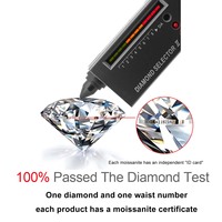 Bague d'éternité complète en moissanite pour femme, en or 14 carats, empilable, pour promesse, bijoux fins de luxe léger haut de gamme