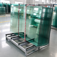 Verre trempé, verre de sécurité renforcé, verre architectural pour porte, fenêtre, paroi de douche, balustrade, mur-rideau, taille personnalisée