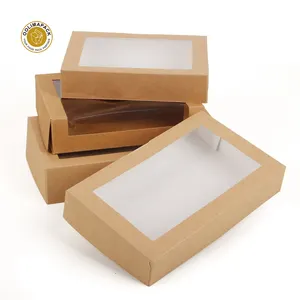 Sushi Disposable Box Disposable Sushi Container Eco Friendly Foldable Paper Sushi Takeout Box