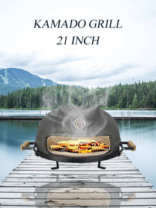 Kimstone Precio al por mayor Horno de pizza de 21 pulgadas Barbacoa portátil sin humo Parrilla de carbón Asadores Tostadoras - Product Image 6