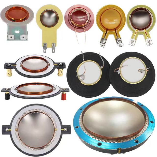 High Quality Voice Coil Titanium Tweeter Horn Driver Diaphragm Professional Audio Speaker Replacement 44.4/34.4 Size