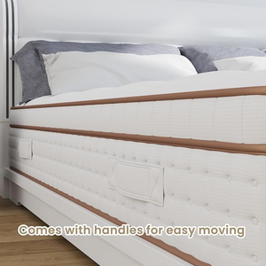 Fabricante cama de hotel de lujo enrollable empaquetado personalizado en caja colchón de muelles individual colchón de látex rejilla de Gel con memoria - Product Image 3