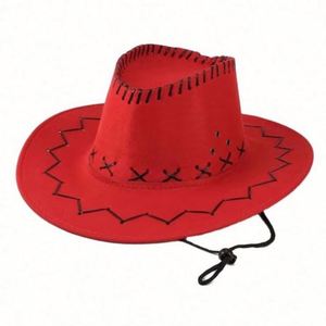 Chapeau de cowboy western unisexe à large visière pour fête, pêche, extérieur, voyage – Couleur personnalisable - Product Image 3