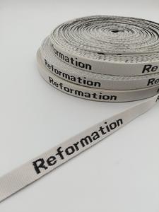 FSC Certified Customizável Tingido Cor Papel Webbing Eco-Friendly Mão Corda Webbing Fita com Gold Foil Print Craft - Product Image 4