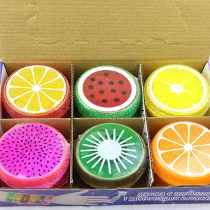 Gran oferta, rebanadas de fruta de arcilla educativa, de cristal de limo Kit, plastilina colorida Unisex, juego de modelado para niños, 12 colores transparentes - Product Image 2