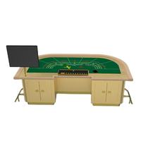 YH 2.6*1.5m Table de cartes à jouer de luxe Grand jeu RFID Baccarat Poker Table multi-jeux à vendre