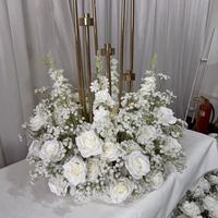 Karangan Bunga Baby's Breath Sutra Diameter 60cm Buatan Tangan Grosir Pabrik IFG untuk Lilin, Pernikahan, Hari Ibu, Natal